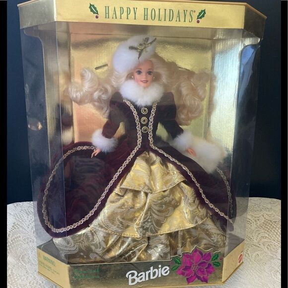 1996 Barbie HAPPY HOLIDAYS BARBIE Vintage NIB - Picture 5 of 5